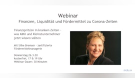 Webinar: Finanzen, Liquidität und Fördermittel zu Corona-Zeiten